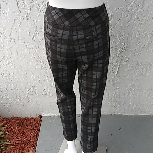 Attyre New York Plaid Stretch Pants - Picture 6 of 8